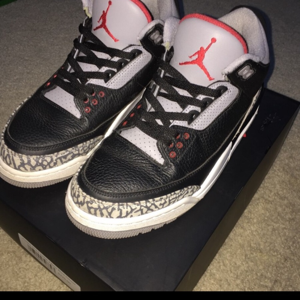 Retro Jordan Black Cement 3’s (2018).